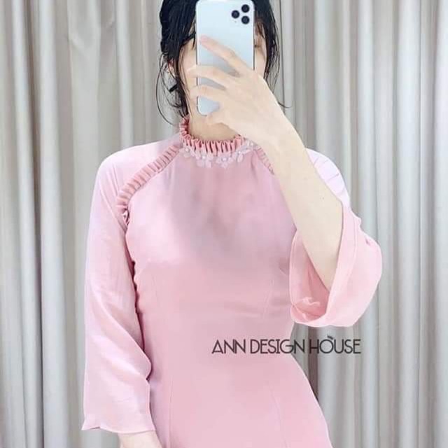 Áo dài 4 tà cao cấp VẢI LỤA CO GIÃN kèm quần lụa. ÁO DÀI BẢO HIẾU