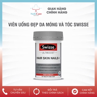 Viên Uống Đẹp Da, Móng, Tóc 💎[CHÍNH HÃNG]💎 Swisse Hair Skin Nails, (60 Viên)