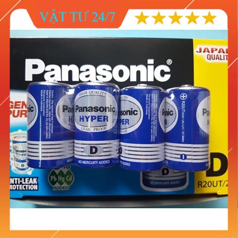 Pin Panasonic R20UT 2S hyper Pin đại Panasonic cặp 2 viên