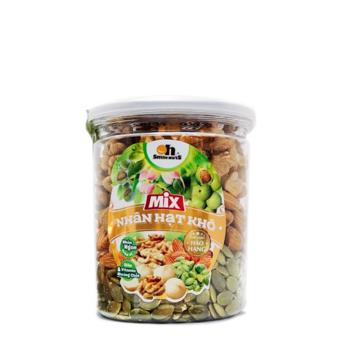 Mix Nhân Hạt Khô Nhập Khẩu Smile Nuts Hộp 255g