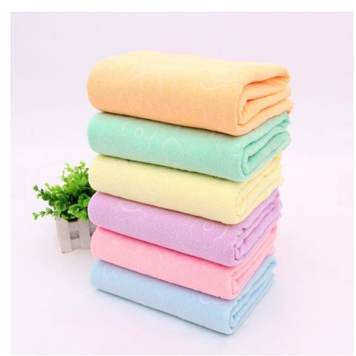 [100% cotton] Set 5 Khăn tắm họa tiết cho bé - xuất Nhật kích thước 70*140 cm (giao nhiều màu)
