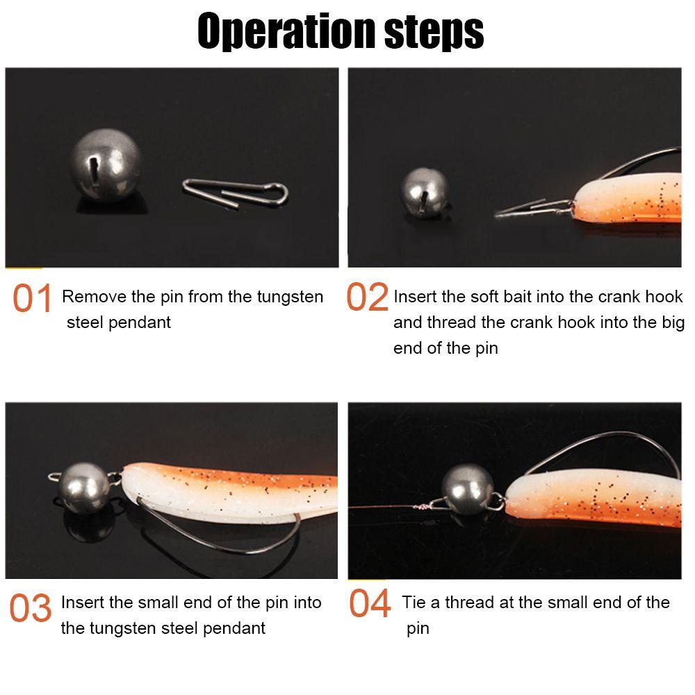 Móc Nối Câu Cá Bằng Vonfram Với 6 Màu Sắc Khác Nhau