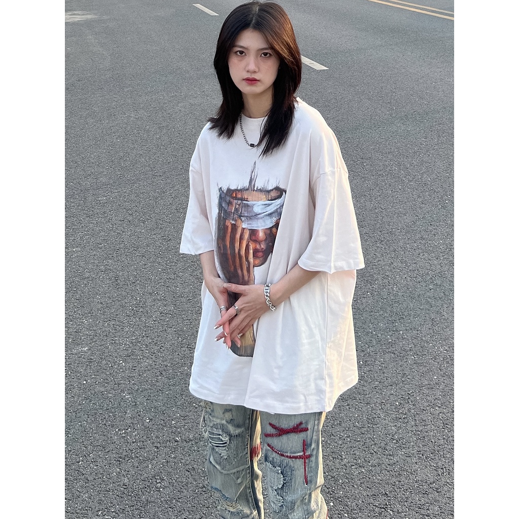 NRVP Áo Thun Tay Ngắn Cổ Tròn Thời Trang Mùa Hè Phong Cách Hàn Quốc Mới