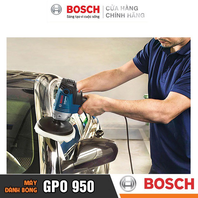 [CHÍNH HÃNG] Máy Đánh Bóng Cầm Tay Bosch GPO 950 (165MM-950W) Giá Đại Lý Cấp 1, Bảo Hành Tại TTBH Toàn Quốc