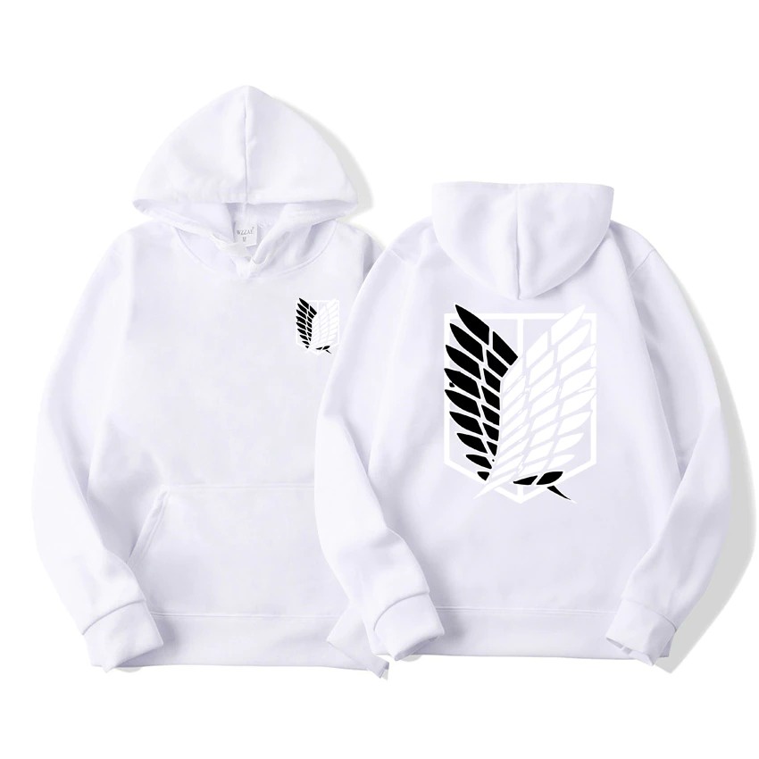 Áo Hoodie Anime Nam Nữ Dạo Phố Attack On Titan - Đôi cánh tự do cực chất