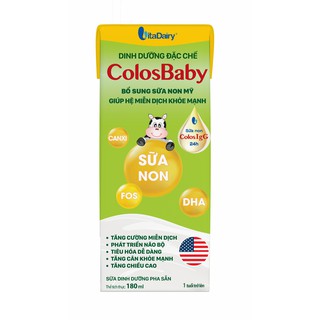 Sữa bột pha sẵn Colosbaby Gold 180ml - 1 Thùng (48 hộp)
