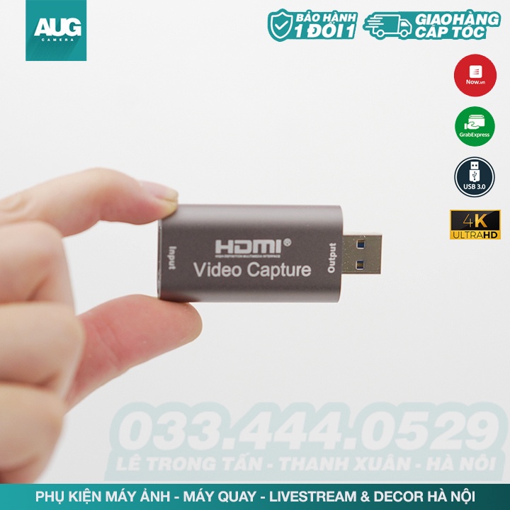 Live Stream Trưc Tiếp Từ Máy Ảnh - HDMI to USB 3.0 Video Capture - LiveStream  Điện Thoại, Camera, PS4, XBO