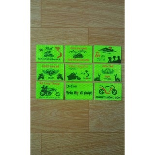 9 logo phượt , logo phản quang tem xe