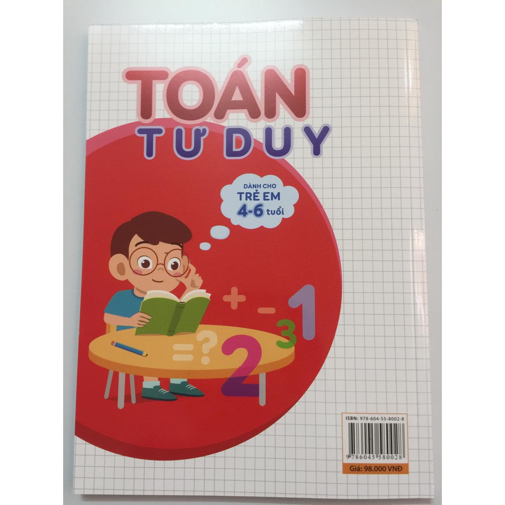 Sách - Toán tư duy dành cho trẻ em 4-6 tuổi (Phiên bản mới)