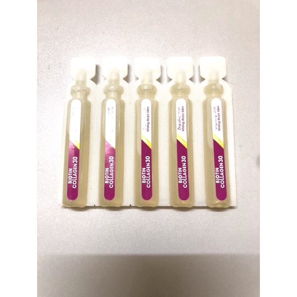 Ống uống Biotin Collagen 30 hạn chế lão hoá,làm đẹp da. giúp da sáng mịn, giúp tóc móng chắc khoẻ