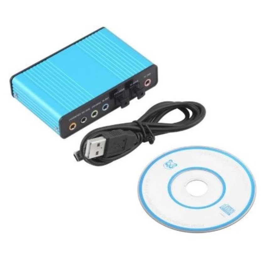 Card Âm thanh Sound USB 5.1 USB 6CH + Optical audio
