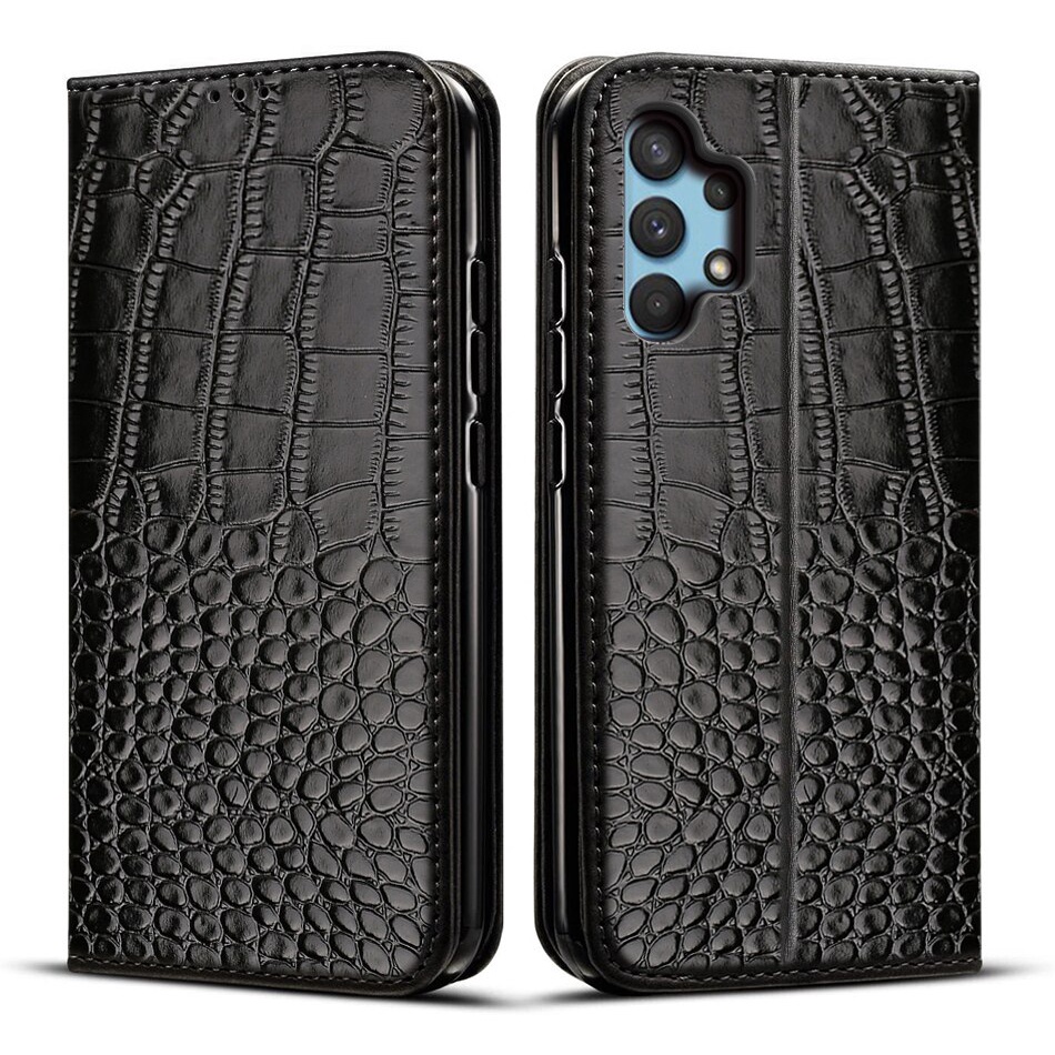 Bao Da Điện Thoại Dạng Ví Nắp Lật Nam Châm Cho Samsung Galaxy A32 Sm-A325F / Ds 4g A32 A 32 5g Ốp