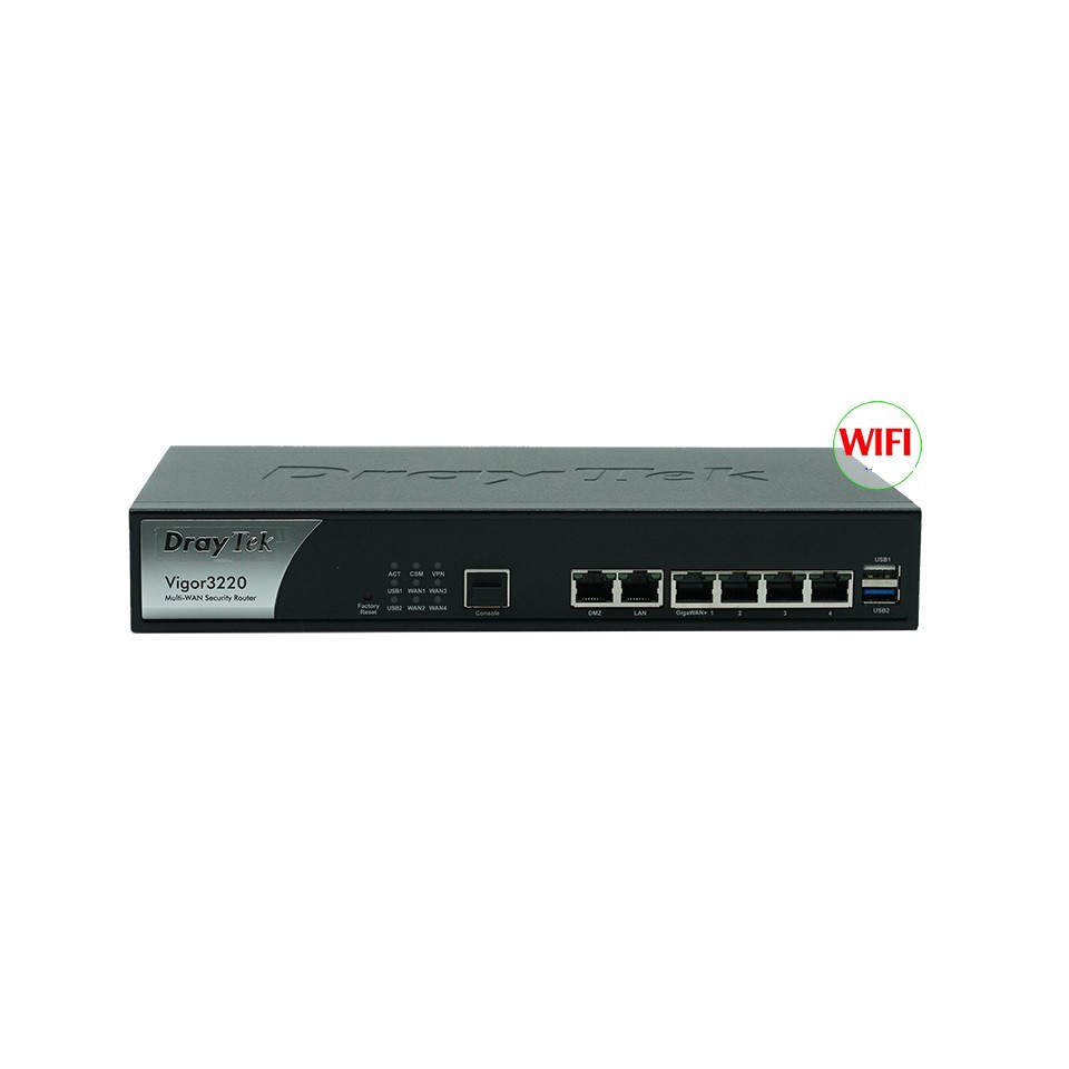 Router và cân bằng tải Draytek Vigor3220 - Cân bằng tải 5 WAN  hàng mới full box
