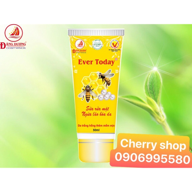 SỮA RỬA MẶT ever today SÁNG DA - NGỪA LÃO HÓA DA (50ML) đủ giấy hoá đơn