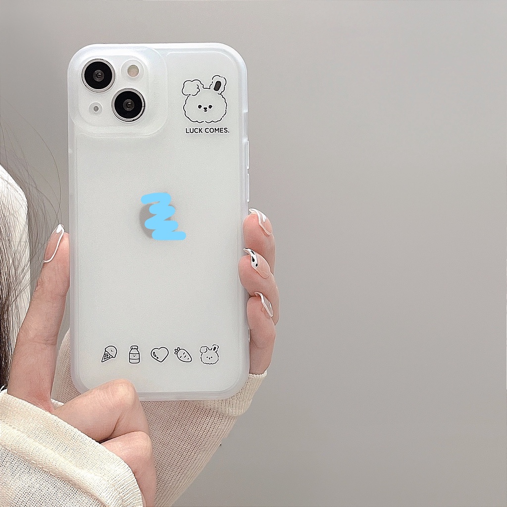Ốp Điện Thoại Da Chống Sốc Họa Tiết Biểu Cảm Vui Nhộn Thời Trang Cho iPhone 14 / 13 / 12 / 11 / XS / 8P / 7