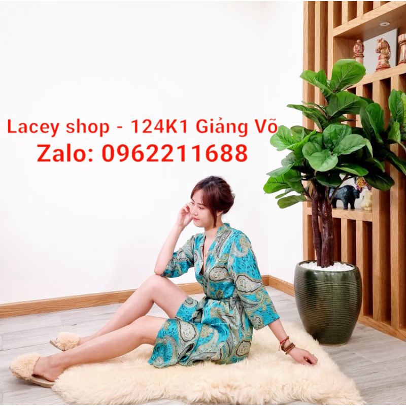 Áo choàng ngủ Kimono Lụa VNXK Giá 598.000đ