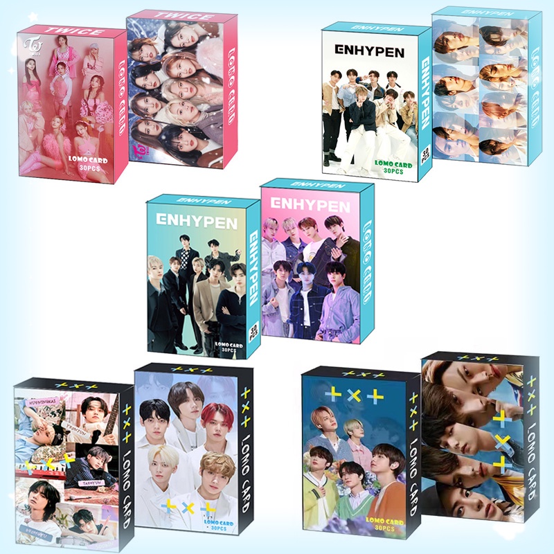 ENHYPEN TWICE Straykids TXT Album Photocard Lomo Card 30 chiếc / hộp