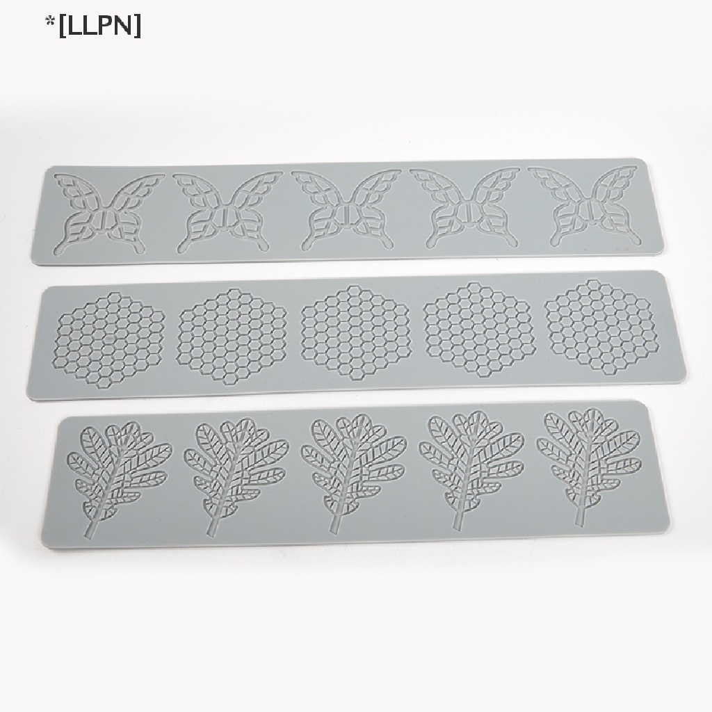 [loyaltysun.vn] Khuôn Silicone Làm Bánh Hình Lá / Bướm / Thiết Kế Ren Tổ Ong