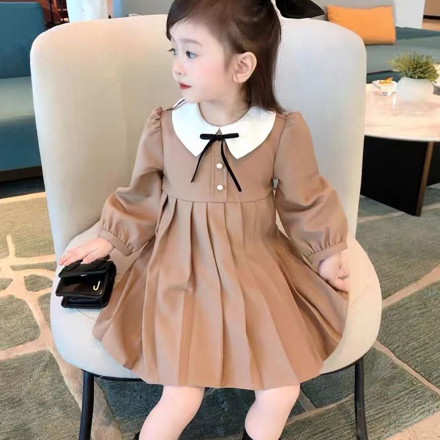 Đầm Công Chúa Phong Cách Phương Tây Thời Trang Thu Đông Mới Cho Bé Gái