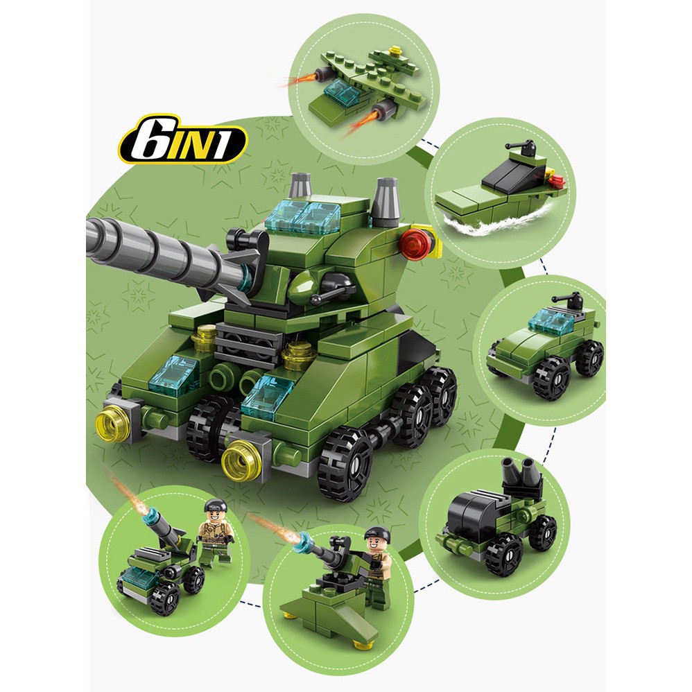 Đồ chơi xếp hình,lắp ráp lego 8612-5 ghép hình cho bé- Biệt độ lính đánh bộ