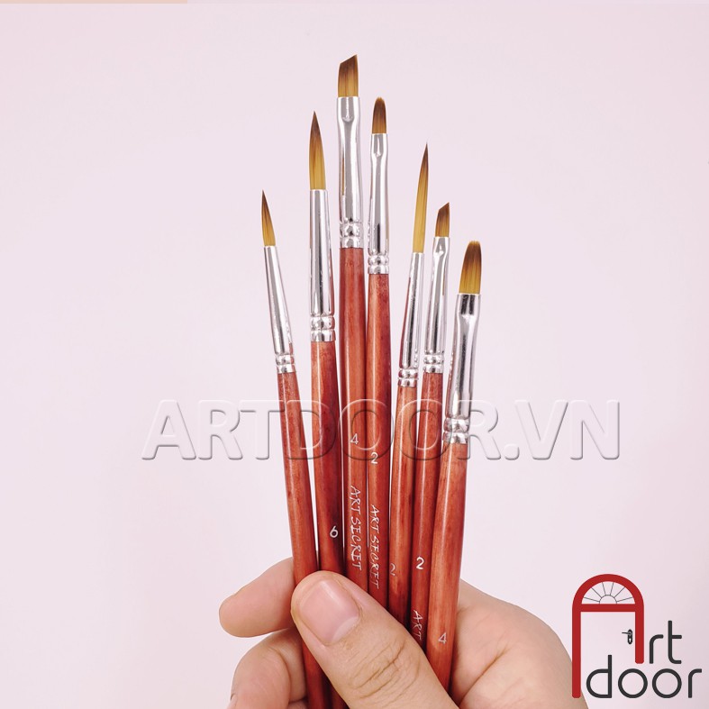 [ARTDOOR] Bộ cọ vẽ màu nước ART SECRET 7 cây (1216)