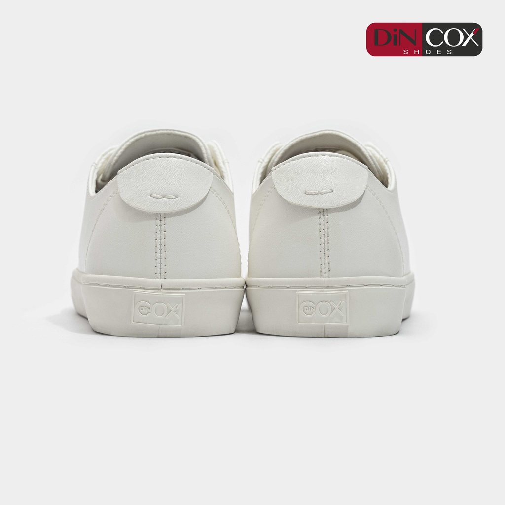 Giày Sneaker Da Unisex DINCOX D34 Sành Điệu White