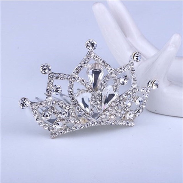 Cài tóc vương miện công chúa đính đá lấp lánh