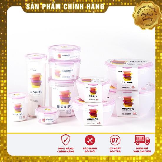 Hộp nhựa đựng thực phẩm tròn cao cấp Hàn Quốc KOMAX BIOKIPS cỡ lớn