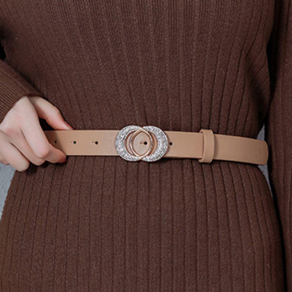 Thắt Lưng Da PU Màu Trơn Đơn Giản Dễ Phối Đồ|Thắt Lưng Khóa Cài Thiết Kế Giản Dị Thời Trang