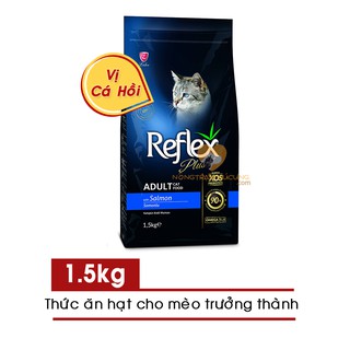 Thức Ăn Mèo Lớn Reflex Plus Vị Cá Hồi Gói 1.5kg - Reflex Plus Adult Cat Food Salmon - Giúp lông bóng mượt & kiểm soát mù