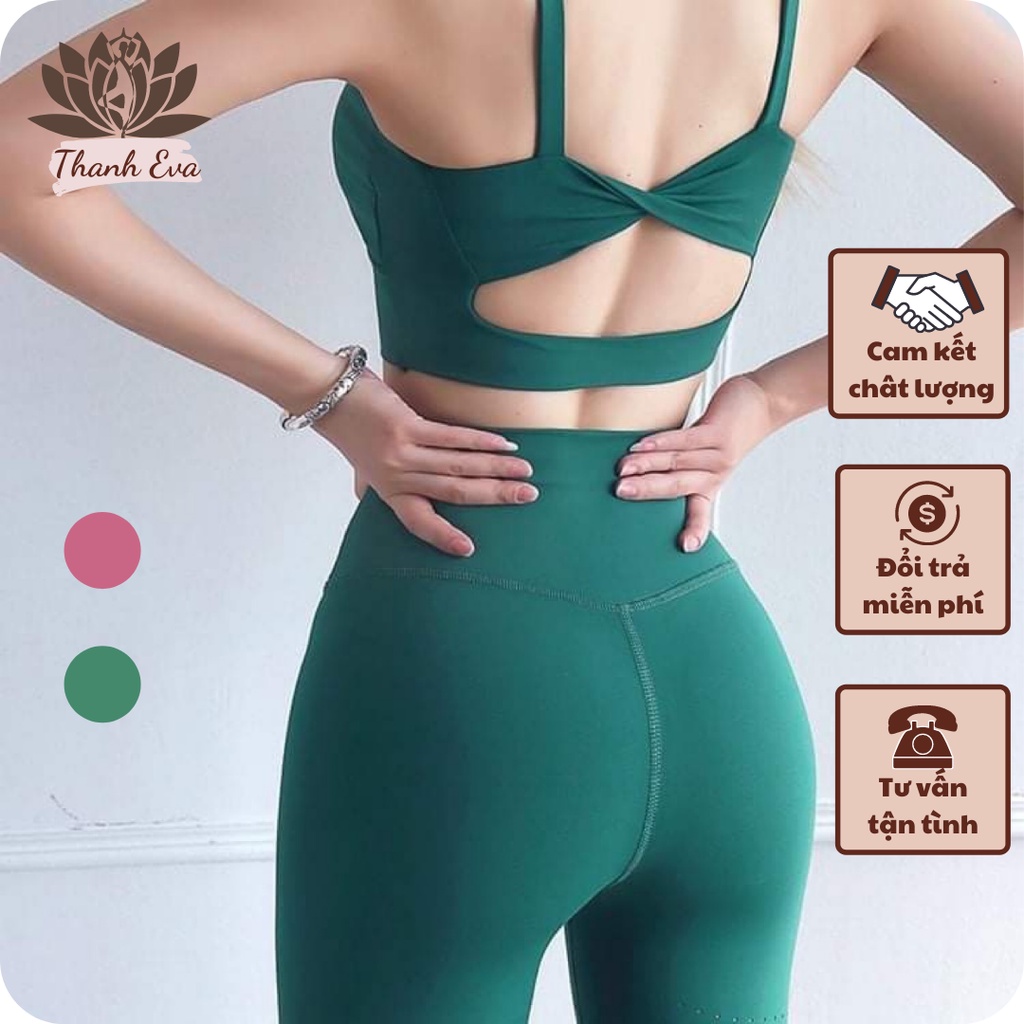 Bộ bra thể thao BN01 màu xanh, hồng tập gym,yoga, zumba, aerubic Hàng VNXK