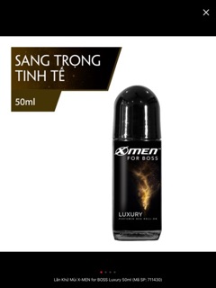 Lăn Xmen Boss 50ml hương nước hoa