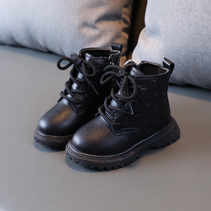 Bốt bé gái Boot bé gái Giày cho bé gái lot nông da mềm êm nhẹ [GBG02]