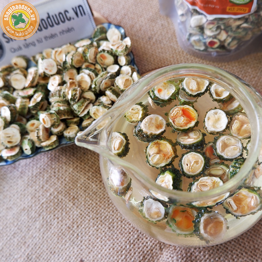 Combo 2 gói khổ qua rừng thái lát shop thảo dược  - Mướp đắng rừng thái lát sấy khô hút chân không