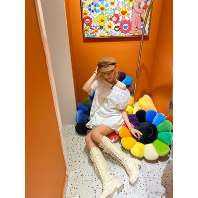 (ẢNH THẬT) BOOTS ĐÙI ĐAI DA BUỘC DÂY ĐẾ 6CM PHONG CÁCH ULZZANG | BigBuy360 - bigbuy360.vn