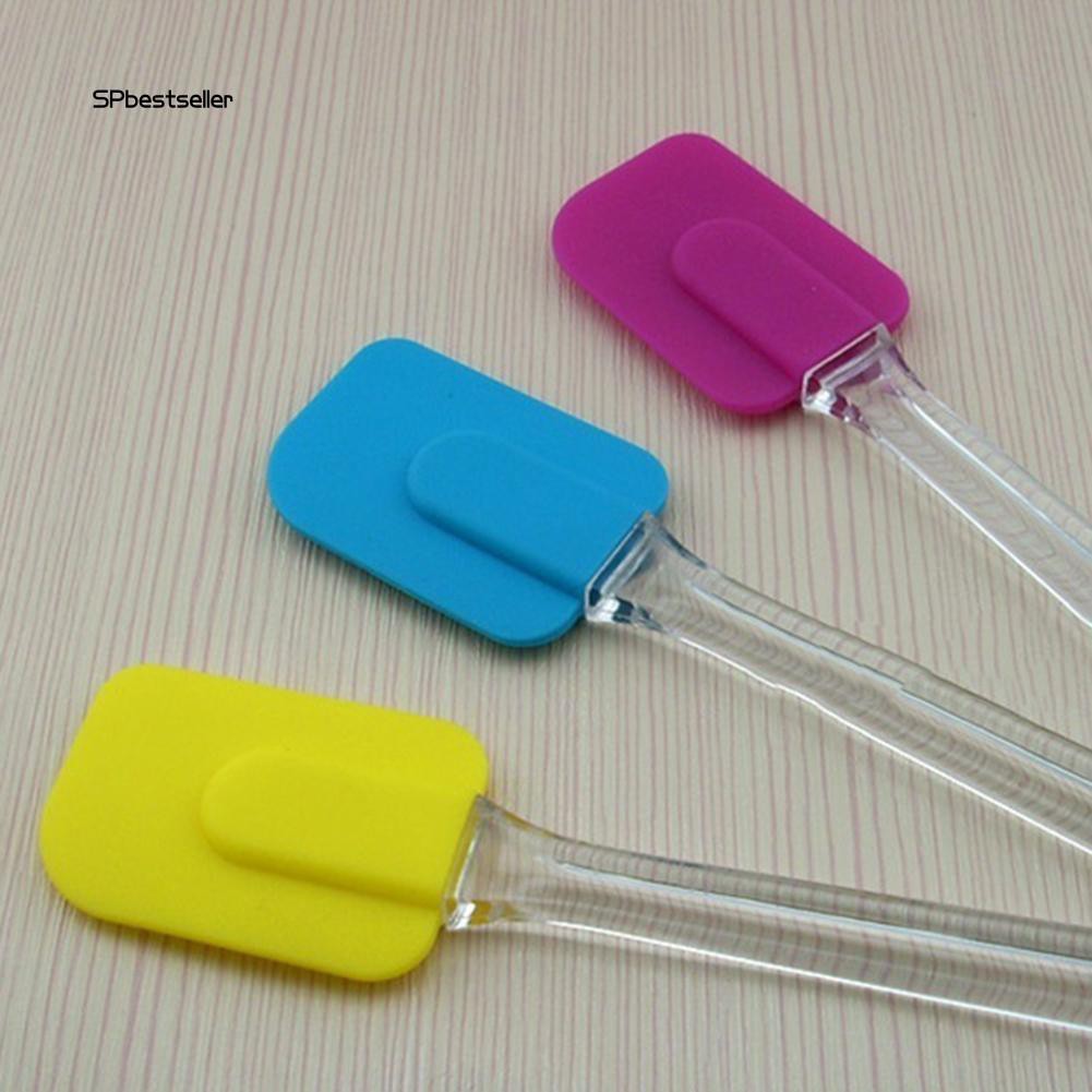 Thìa trộn bột đầu silicon chịu nhiệt kích thước 18.5cm x 4.4cm