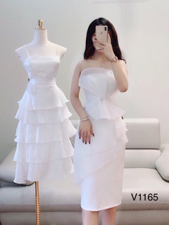 Váy trắng dự tiệc