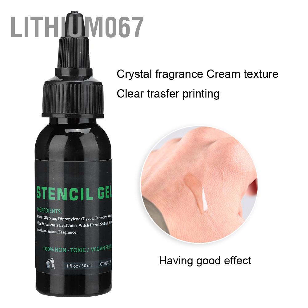 Lithium067 30ml Professional Tattoo Transfer Gel Stencil Cream Body Art Tools Accessory