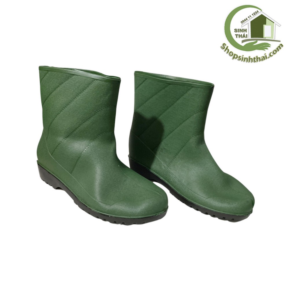 Ủng đi mưa - làm vườn - ủng boot bảo hộ lao động - màu xanh lá