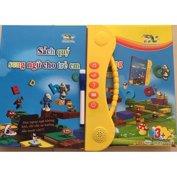 [PHIÊN BẢN PRO 2021] Sách Nói Điện Tử Song Ngữ Anh- Việt Giúp Trẻ Học Tốt Tiếng Anh, tăng khả năng tư duy của trẻ