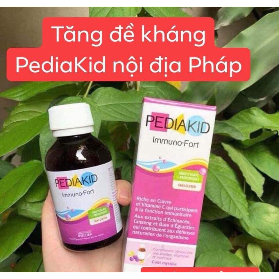 Vitamin cho bé tăng cường sức đề kháng cho trẻ từ sơ sinh đến người lớn Pediakid Immuno Fort của Pháp