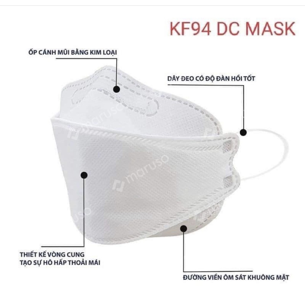 Khẩu trang kháng khuẩn 4 lớp 4D KF94 xuất Hàn cao cấp | BigBuy360 - bigbuy360.vn
