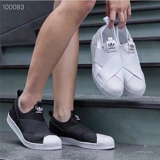 [Kuiss]Adidas Slip On băng đen S81337 giày lười cổ điển 雅 同 款