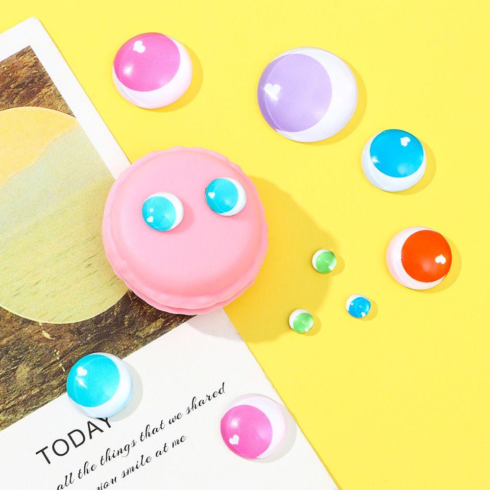 Bộ 50 Mắt Thủy Tinh Cabochon 6 / 10 / 16 / 20 / 25mm Tự Làm Trang Sức