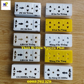 Ổ cắm 3 lổ có đa năng 16a-250v