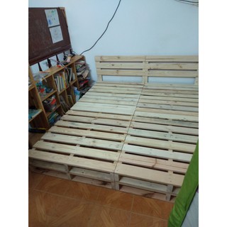 Giường pallet gỗ thông 1m2x2mx10cm