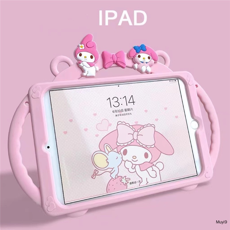 Bao Da Máy Tính Bảng Chống Rơi Vỡ In Hoạt Hình Thời Trang Cho 2022 iPad10.2 mini4 / 5 Mini6 Air1 / Air2 Air4 / 5 Ipad10.9 Ipad7th Ốp