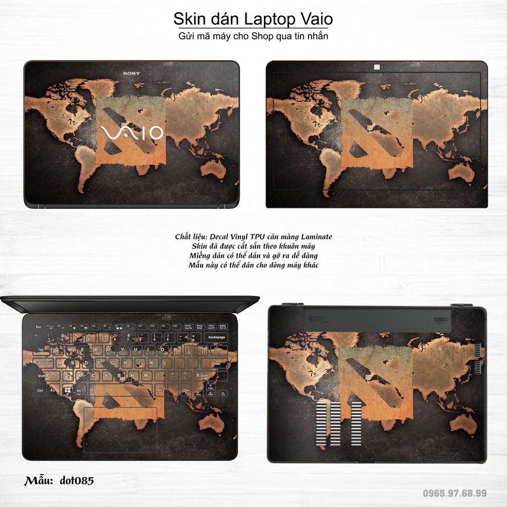 Skin dán Laptop Sony Vaio in hình Dota 2 _nhiều mẫu 14 (inbox mã máy cho Shop)