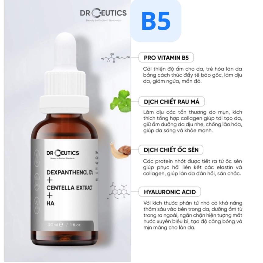 Serum B3 B5 HA NIACINAMIDE DRCEUTICS 10mL/30mL/100mL