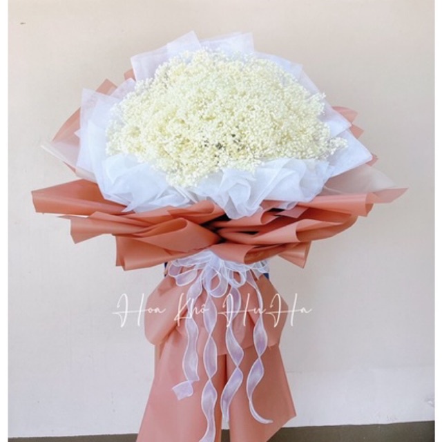 Bó Hoa Baby Khô Trắng Tinh Siêu to